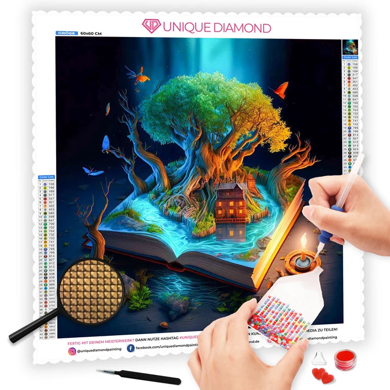 5D Diamond Painting – Magic Book