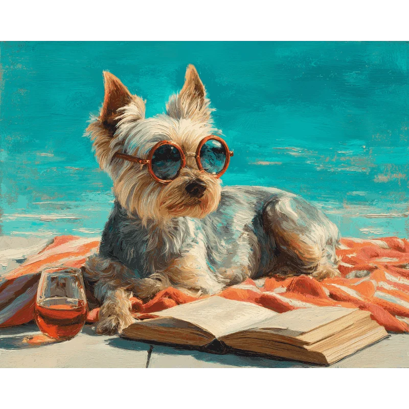 Hund am Strand