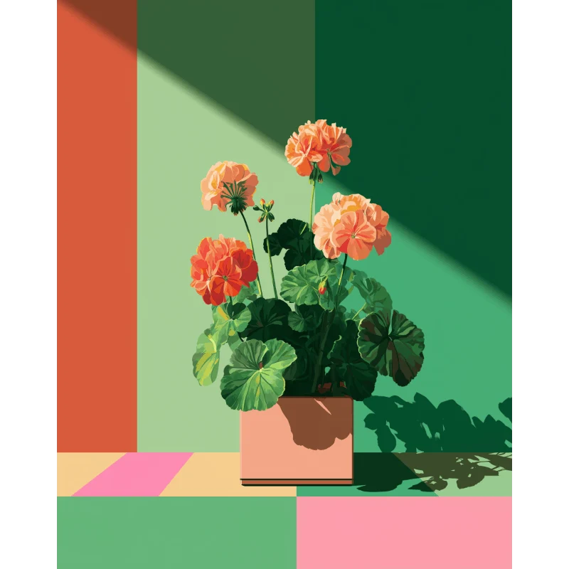 Geometrische Geranie