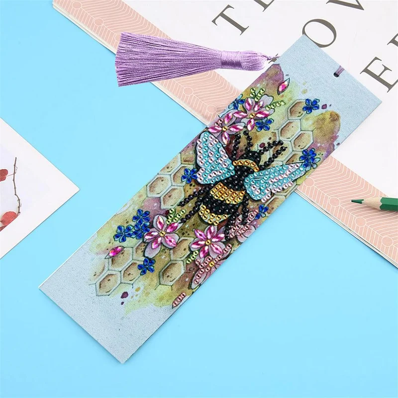 Diamond Painting Lesezeichen Biene