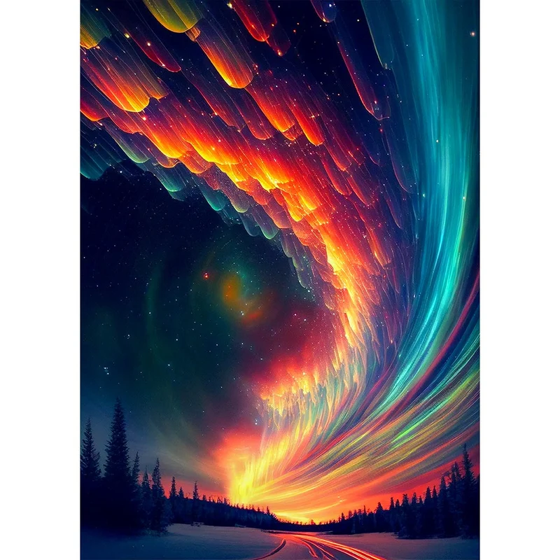 5D Diamond Painting – Fantastic Aurora