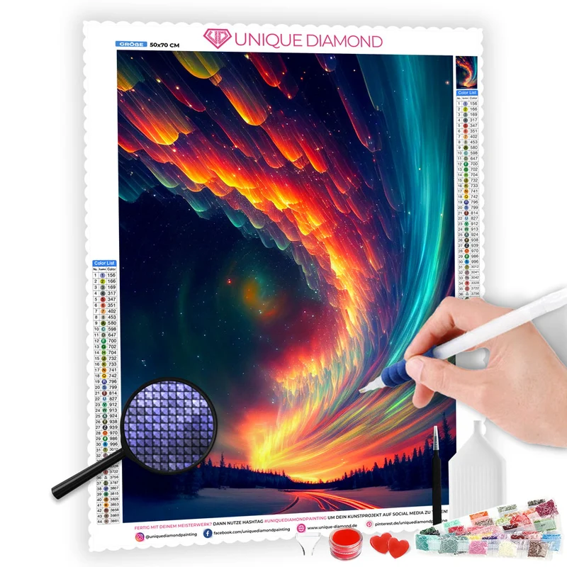 5D Diamond Painting – Fantastic Aurora