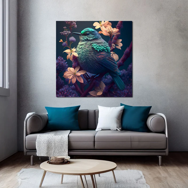 5D Diamond Painting – Bird With Flowers