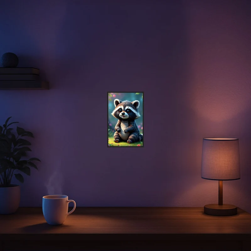 Diamond Painting Mini - Waschbär Brownie