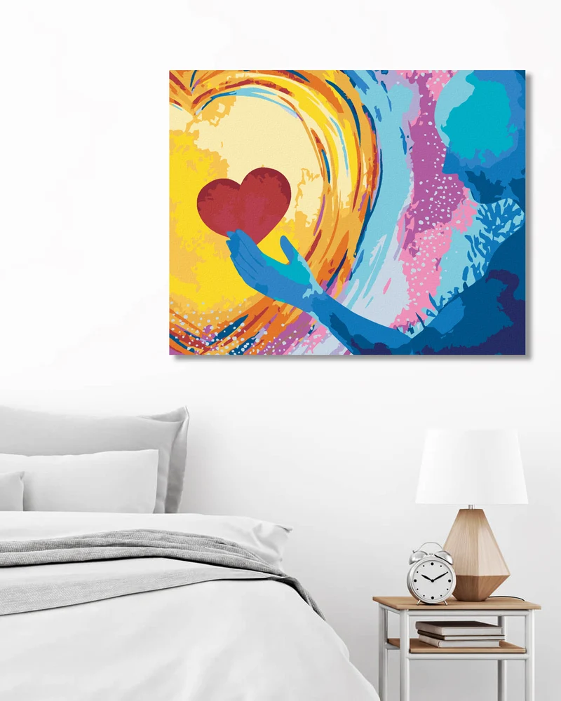 Diamond painting - SPIRITUELLES HERZ
