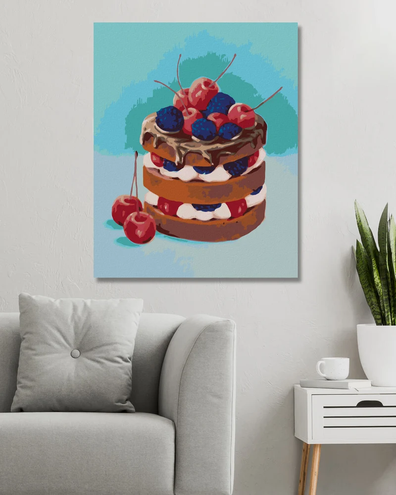Diamond painting - SCHOKOLADEN-OBST-TORTE (MYROSLAVA WOLOSCHUK)