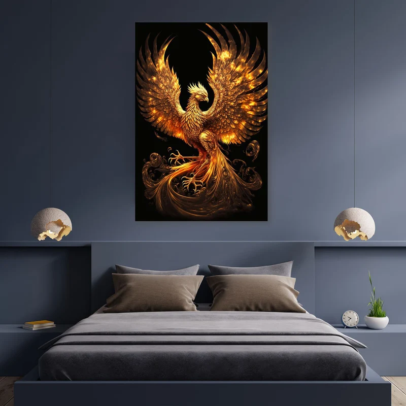 5D Diamond Painting – Goldener Phoenix