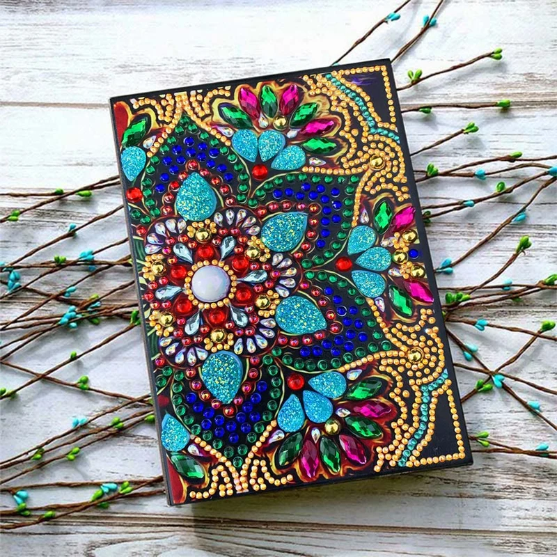 Diamond Painting Notizbuch Blume
