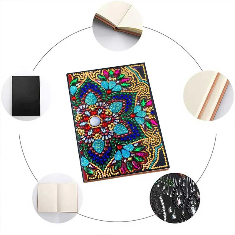 Diamond Painting Notizbuch Blume