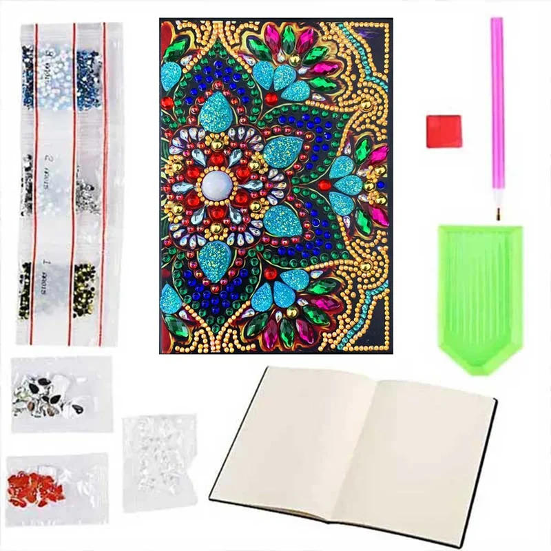 Diamond Painting Notizbuch Blume
