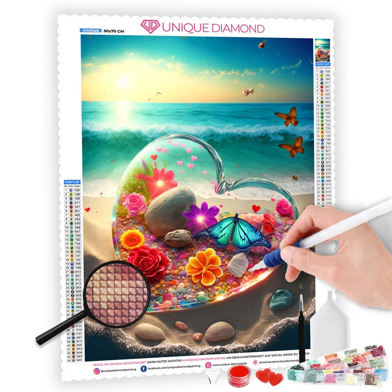 5D Diamond Painting – Magic Heart