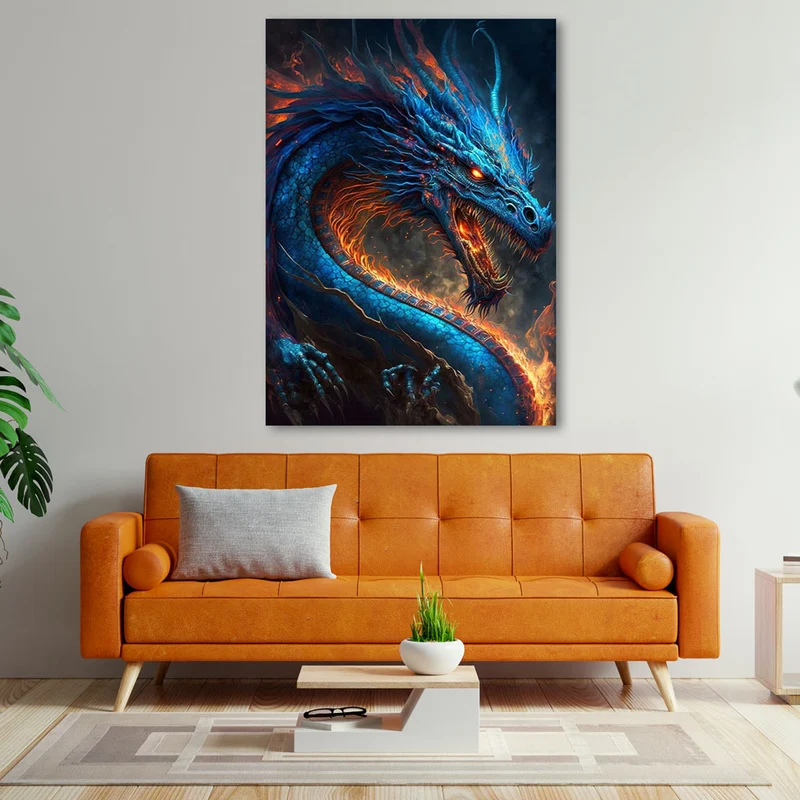 5D Diamond Painting – Feuer Drache