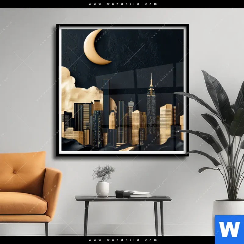 Poster | Golden City Dreams | Quadrat