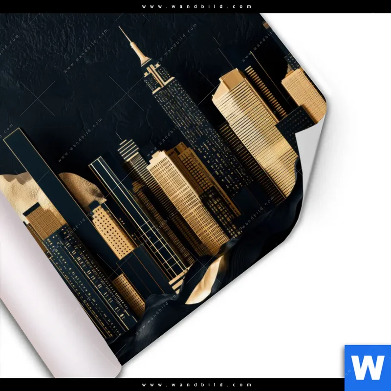 Poster | Golden City Dreams | Quadrat