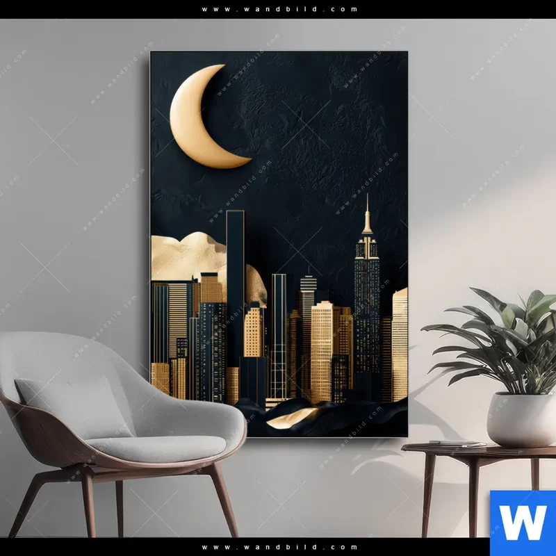 Wechselmotiv | Golden City Dreams | Hochformat