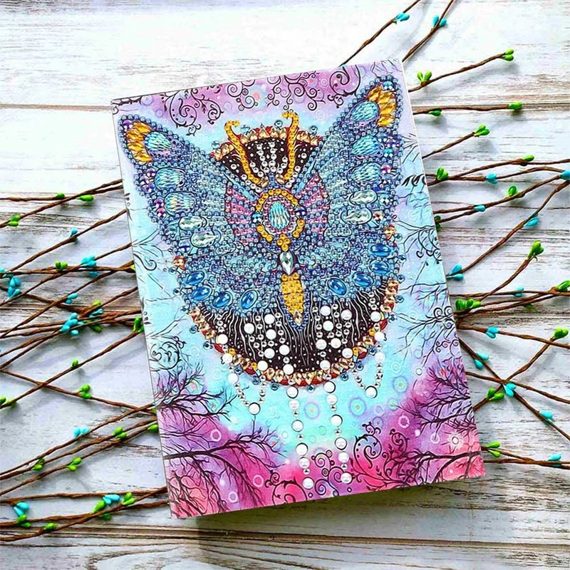 Diamond Painting Notizbuch Schmetterling