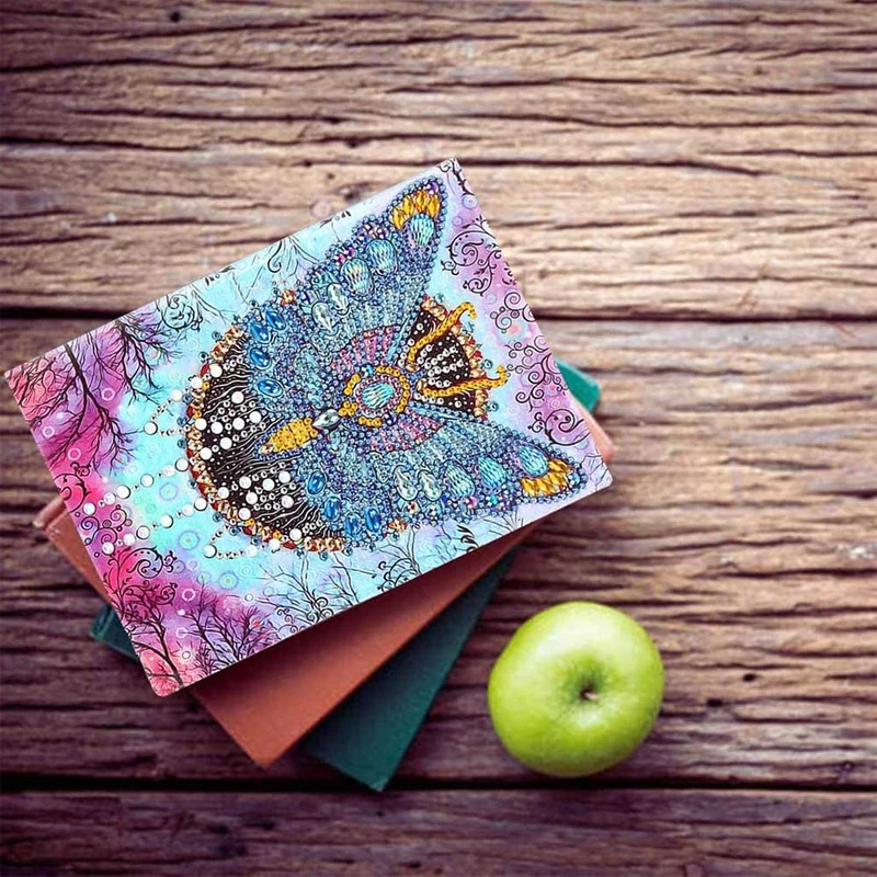 Diamond Painting Notizbuch Schmetterling