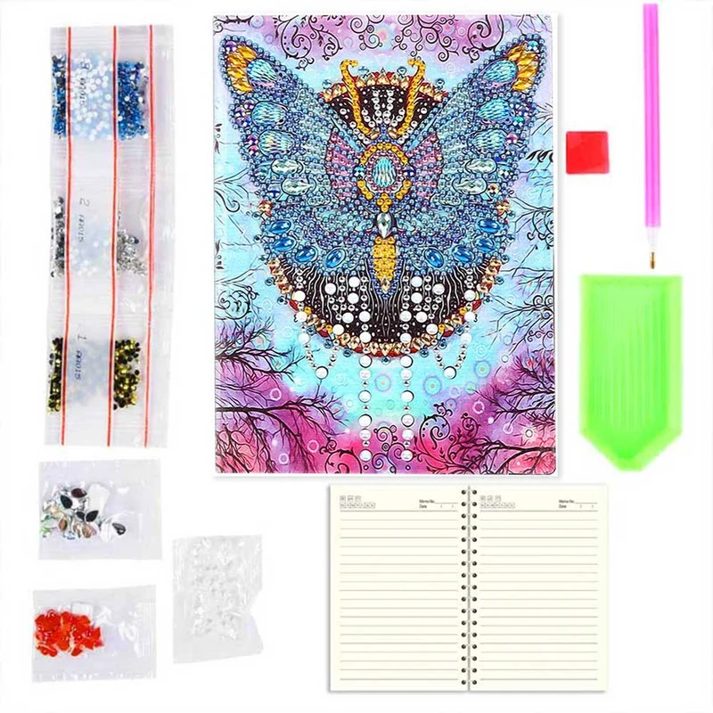 Diamond Painting Notizbuch Schmetterling