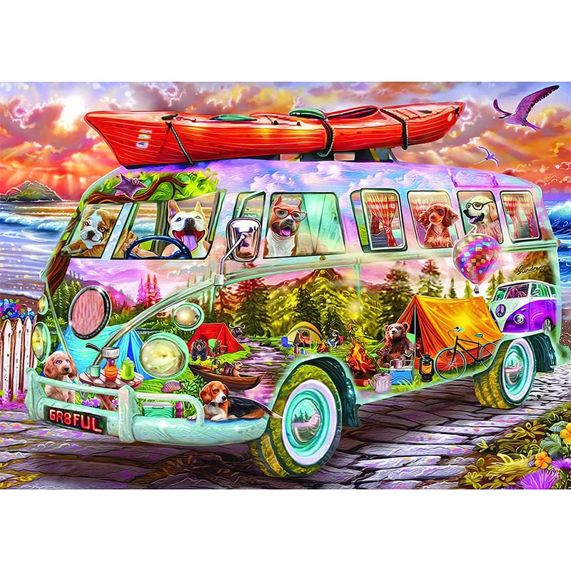 5D Diamond Painting – Party Bus