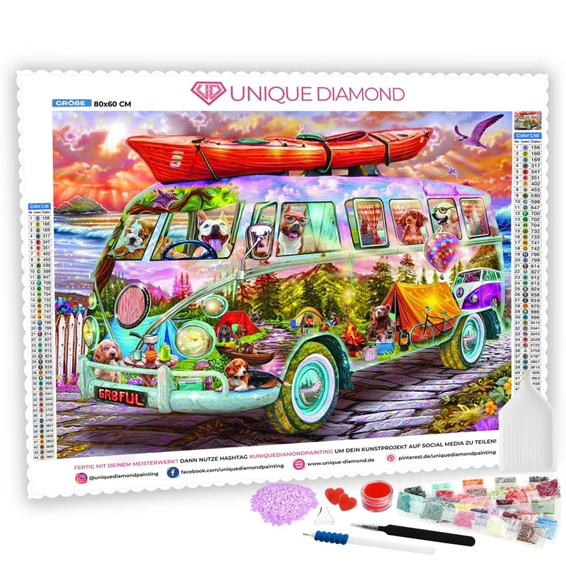 5D Diamond Painting – Party Bus