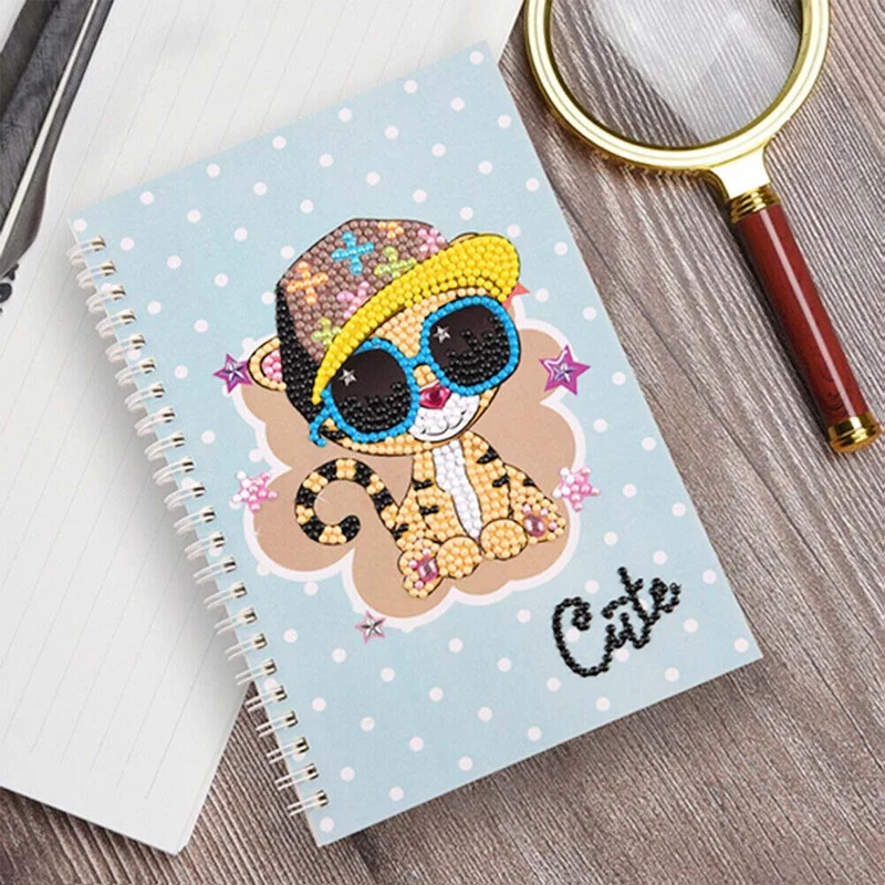 Diamond Painting Notizbuch Cute Cat