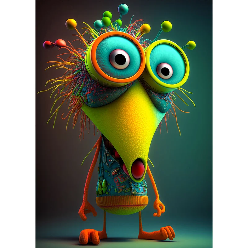 5D Diamond Painting – Character Monster