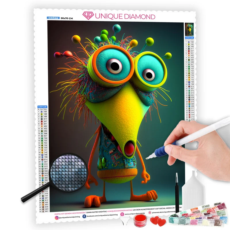 5D Diamond Painting – Character Monster