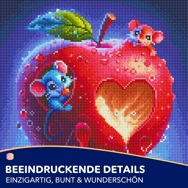 Diamond Painting - Liebe im Mäusehaus