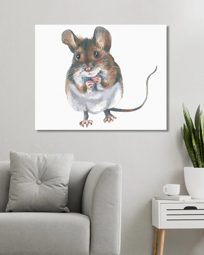 Diamond painting - EINE BRAUNE MAUS