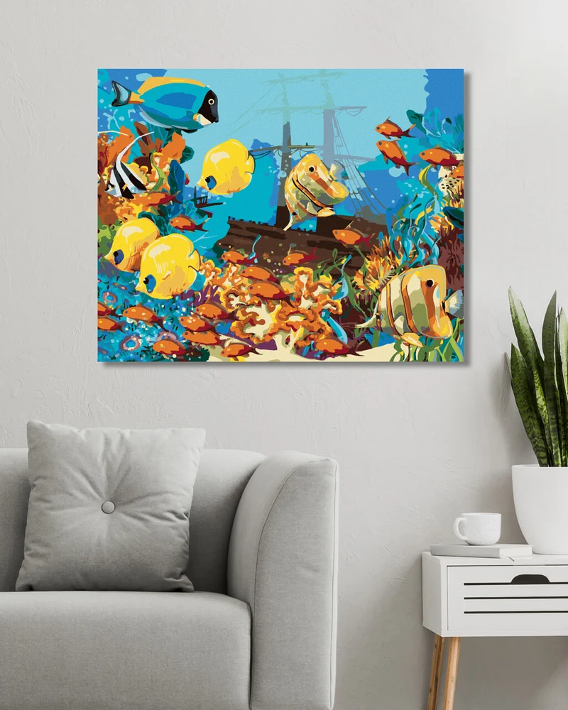 Diamond painting - FISCHSCHWARM