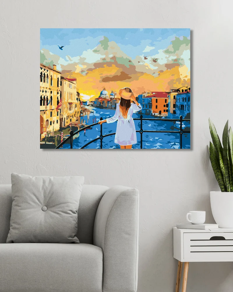 Diamond painting - MÄDCHEN IN VENEDIG