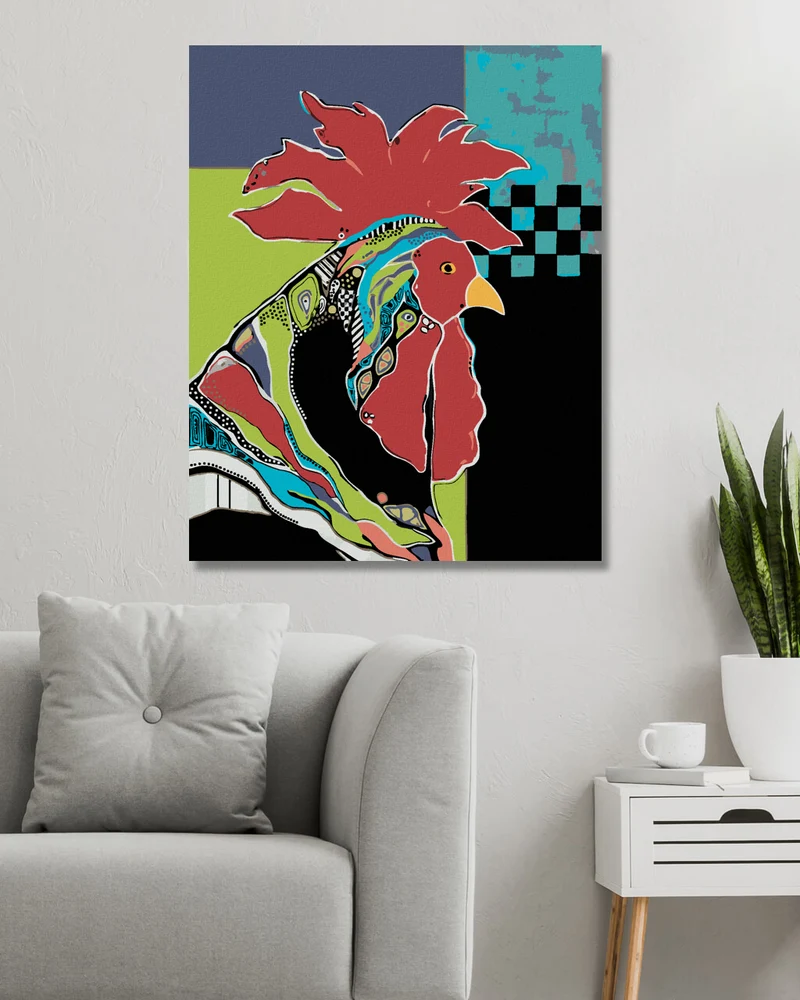 Diamond painting - ERWACHSENER HAHN (JONNA JAMES)