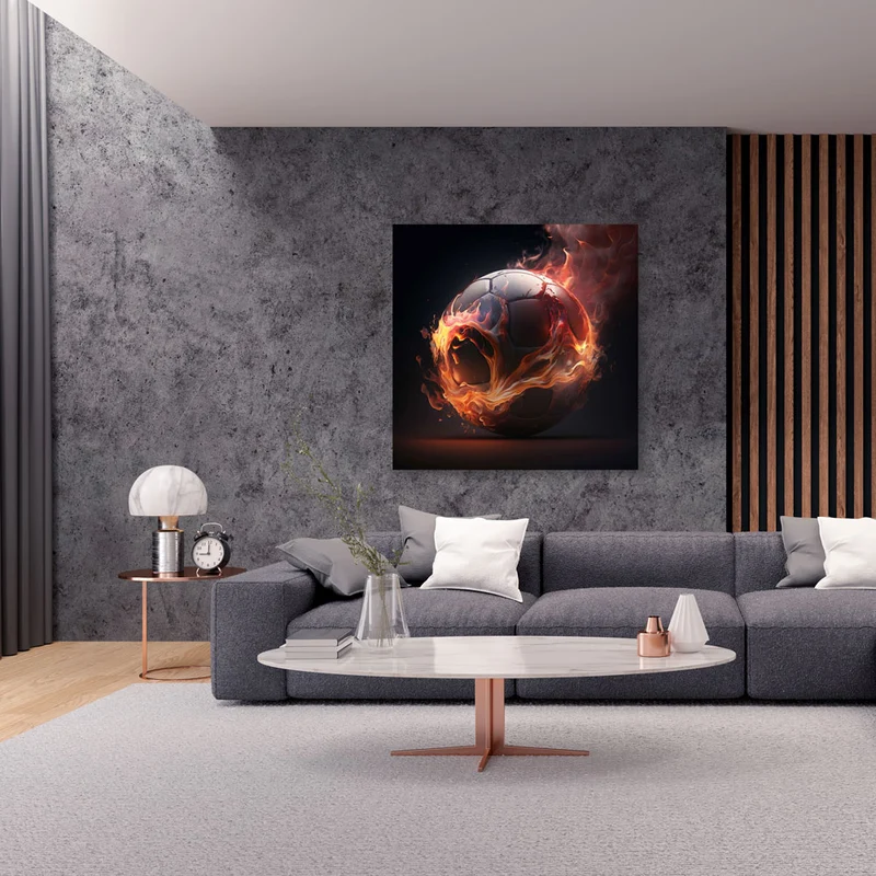5D Diamond Painting – Feuer & Fußball