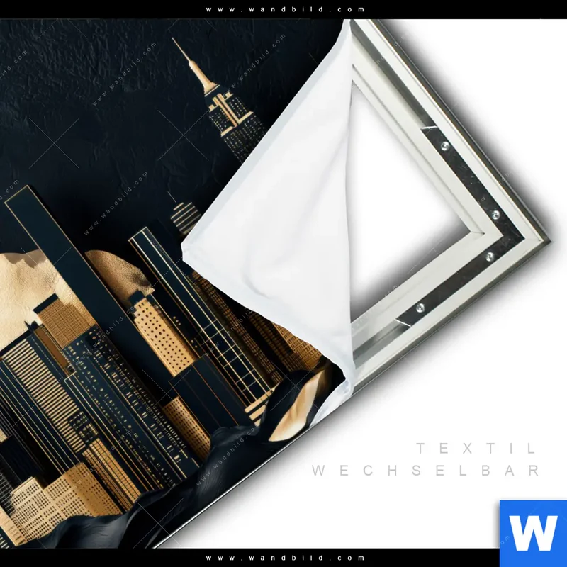 Spannbild | Golden City Dreams | Quadrat