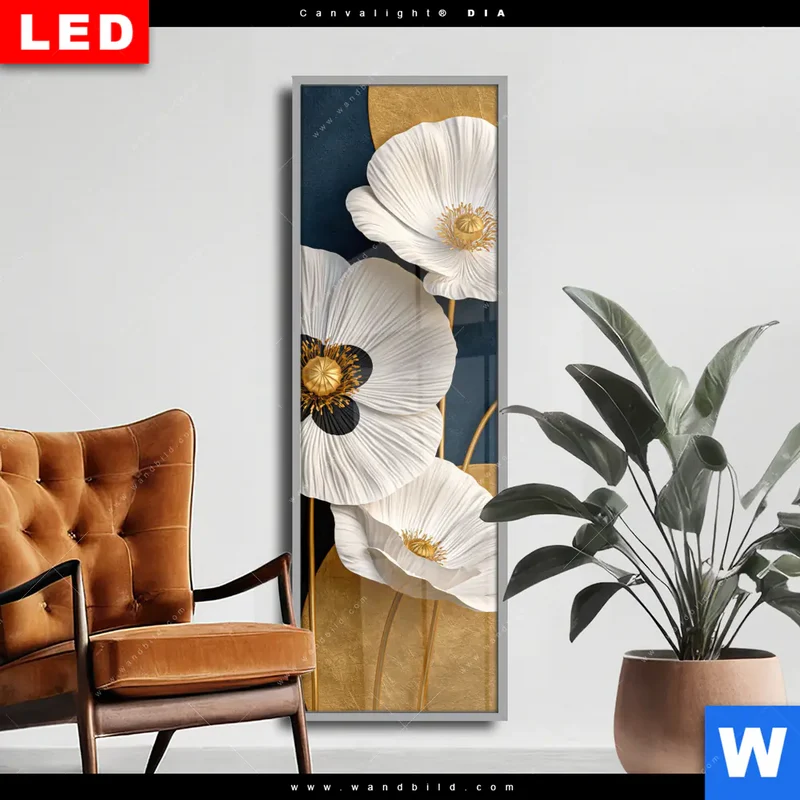 Wechselmotiv Acrylglas Canvalight® DIA | Golden Poppies | Schmal
