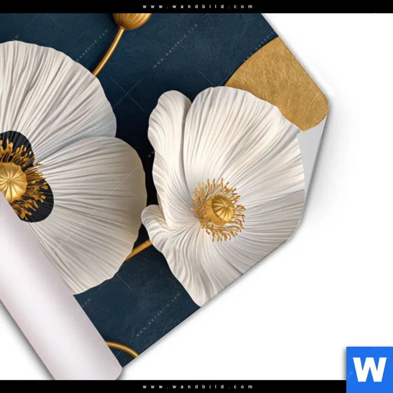 Poster | Golden Poppies | Hochformat