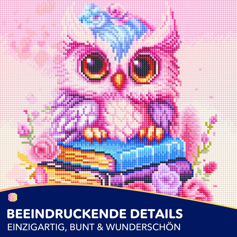 Diamond Painting - Büchereule