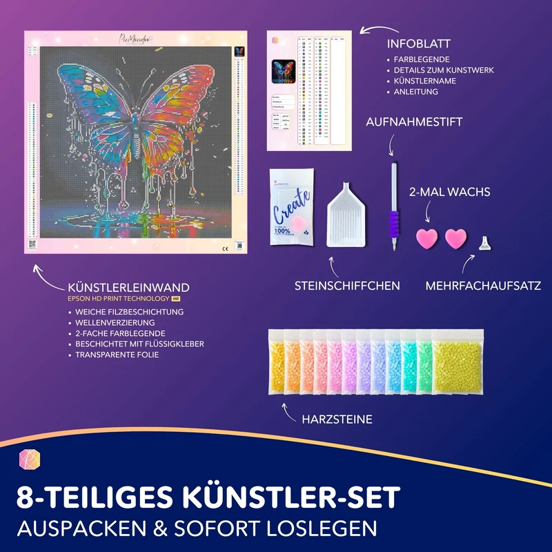 Diamond Painting - Waterdrop Butterfly