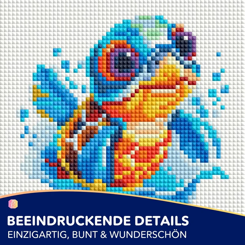 Diamond Painting Mini - Planschende Schildkröte