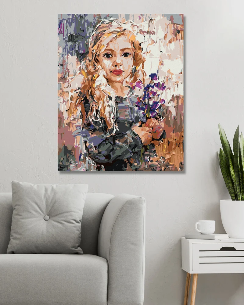Diamond painting - MÄDCHEN MIT GLOCKEN