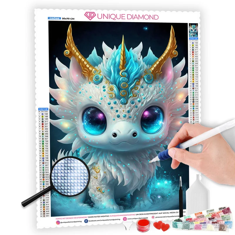 5D Diamond Painting – Magic Dragon
