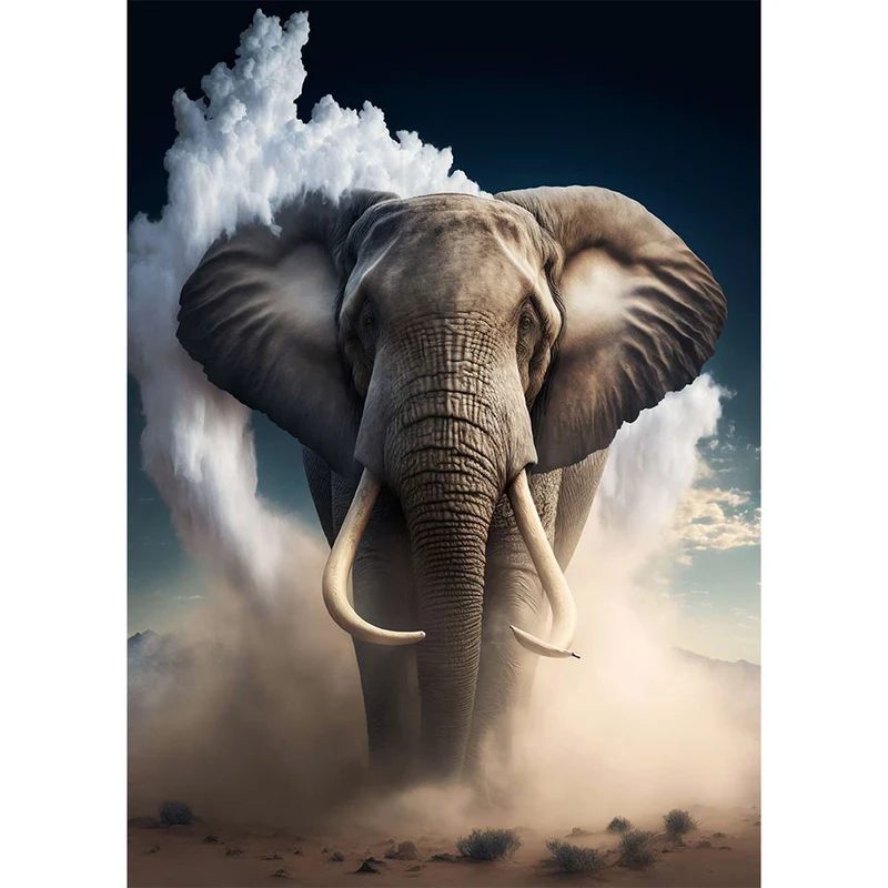 5D Diamond Painting – Elefant
