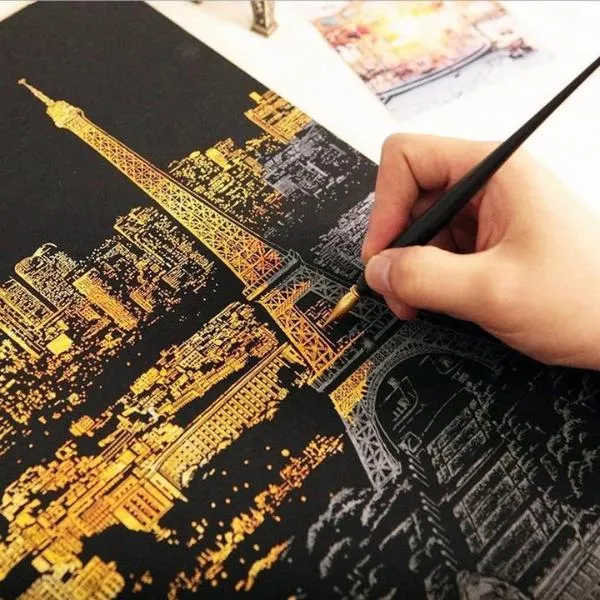 Scratch Painting - Hong Kong