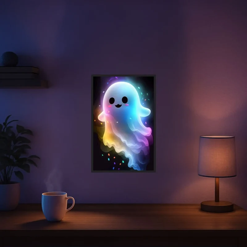 Diamond Painting Leuchtbild Special - Kleines Gespenst