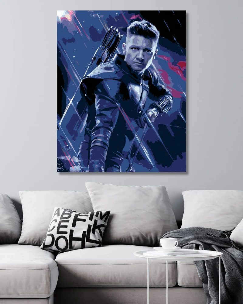 Diamond painting - HAWKEYE IM KAMPF