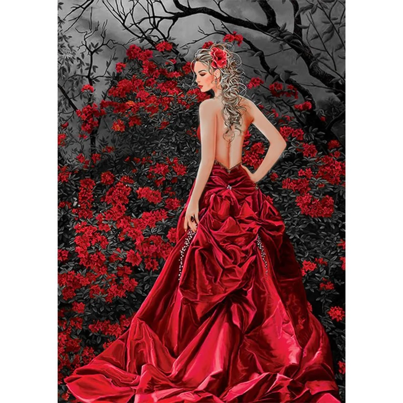 5D Diamond Painting – Beauty in the flower forest