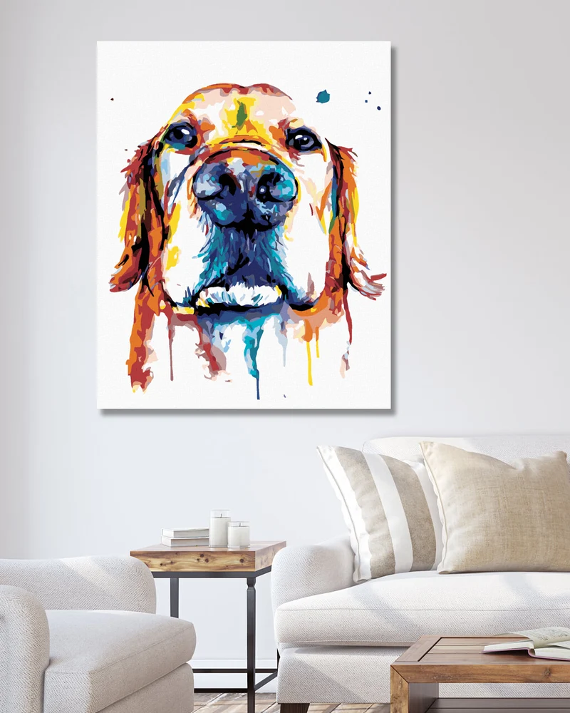 Diamond painting - SCHNAUZE IN FARBEN