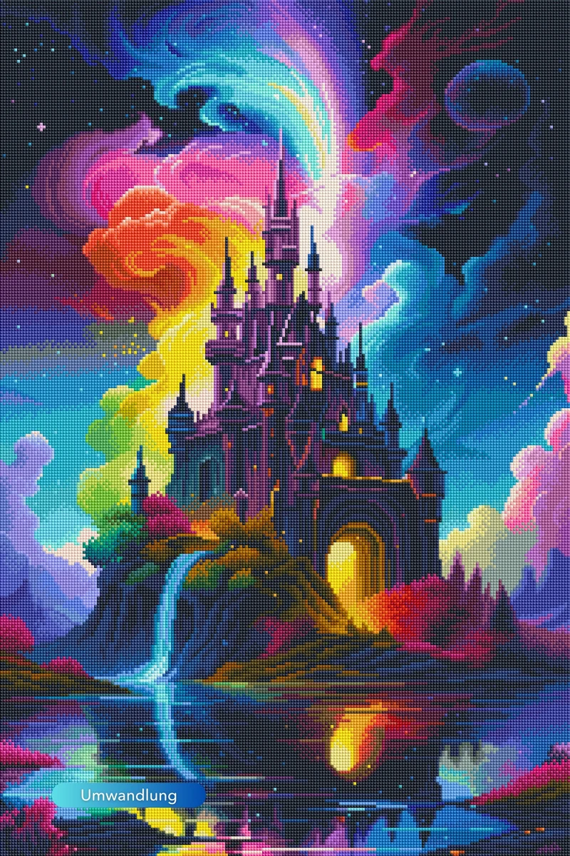 Diamond Painting 100 Farben Special - Zauberschloss