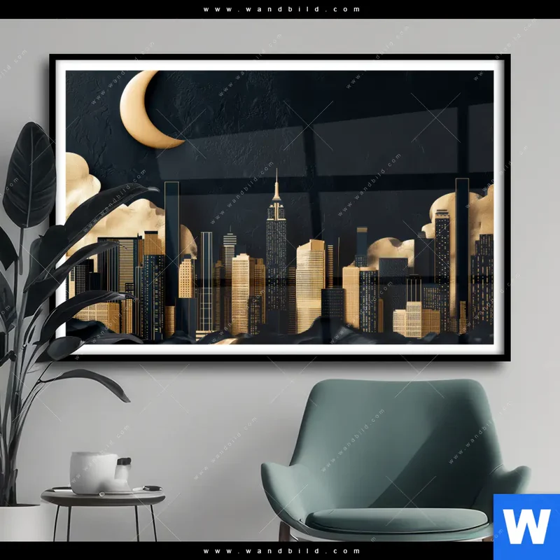 Poster | Golden City Dreams | Querformat