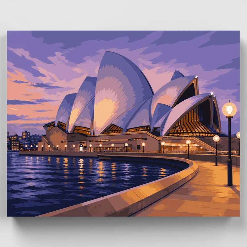 Sails at Blue Hour - Paint by Numbers Kit